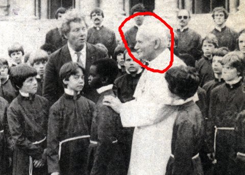 Eric with the Atlanta Boy's Choir and the Pope