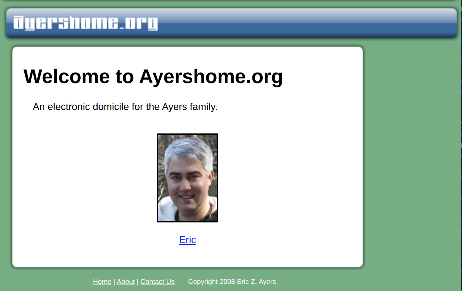 ayershome.org circa 2008